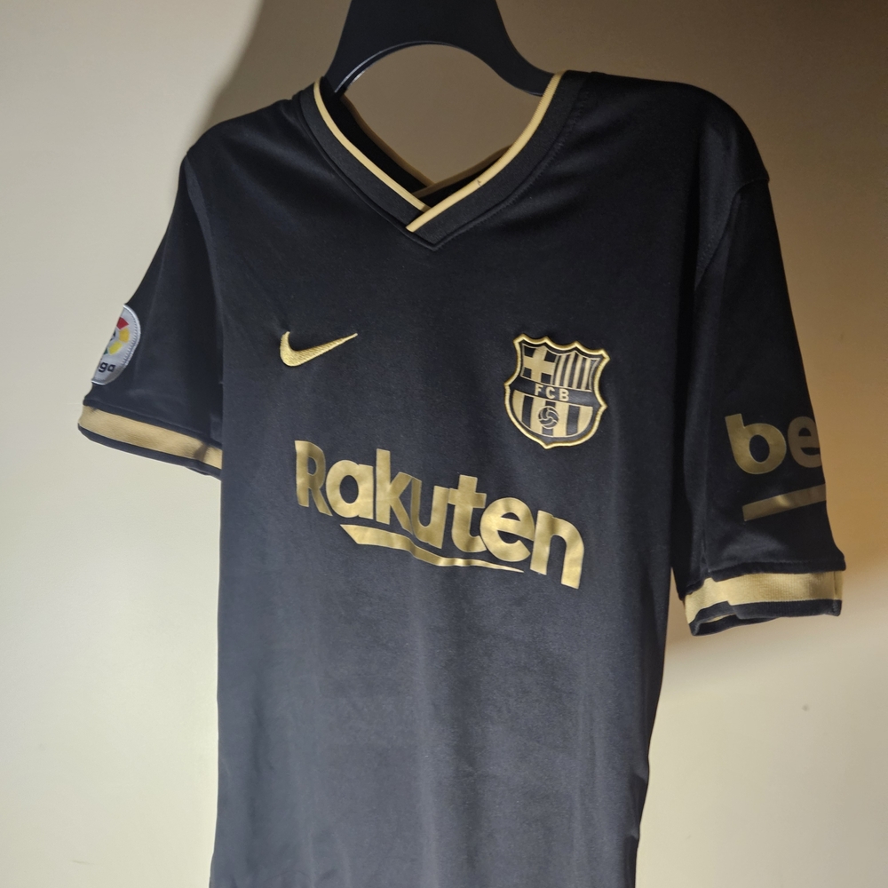 Nike Mens Black and Gold Barcelona Jersey